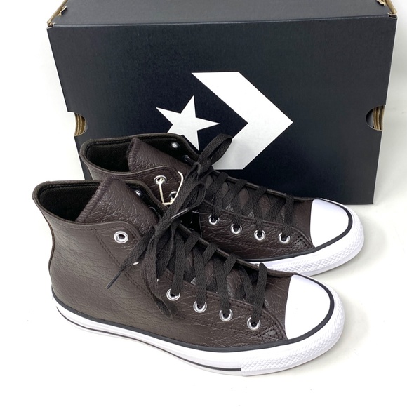 Converse Chuck Taylor All Star High Leather Brown Women's Size Sneakers A01461C - Picture 7 of 10